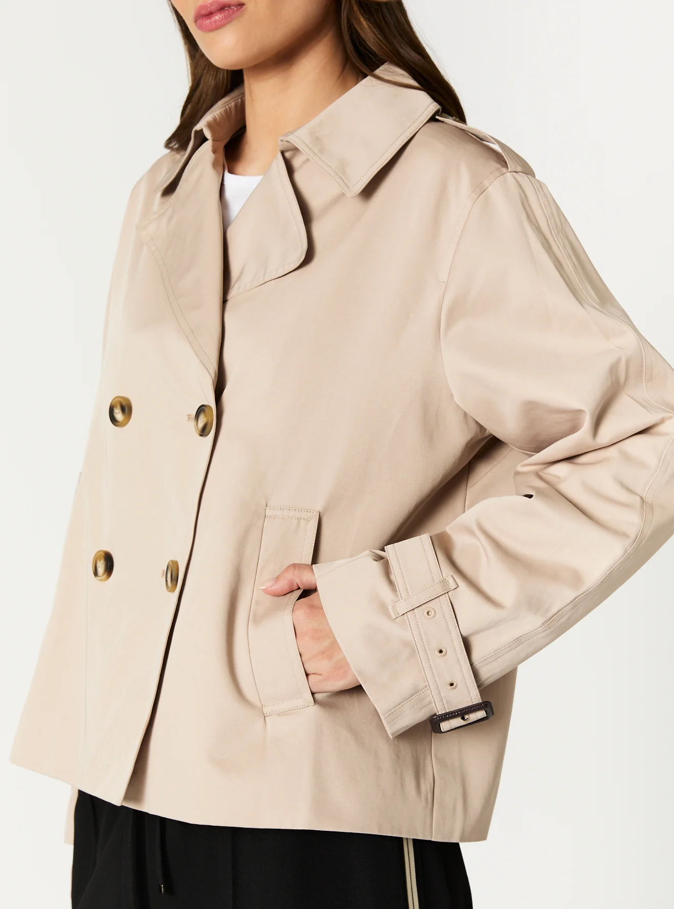 KAROLINA CROPPED TRENCH - Image 6
