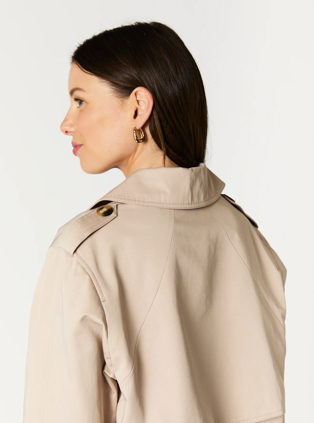 KAROLINA CROPPED TRENCH - Image 8