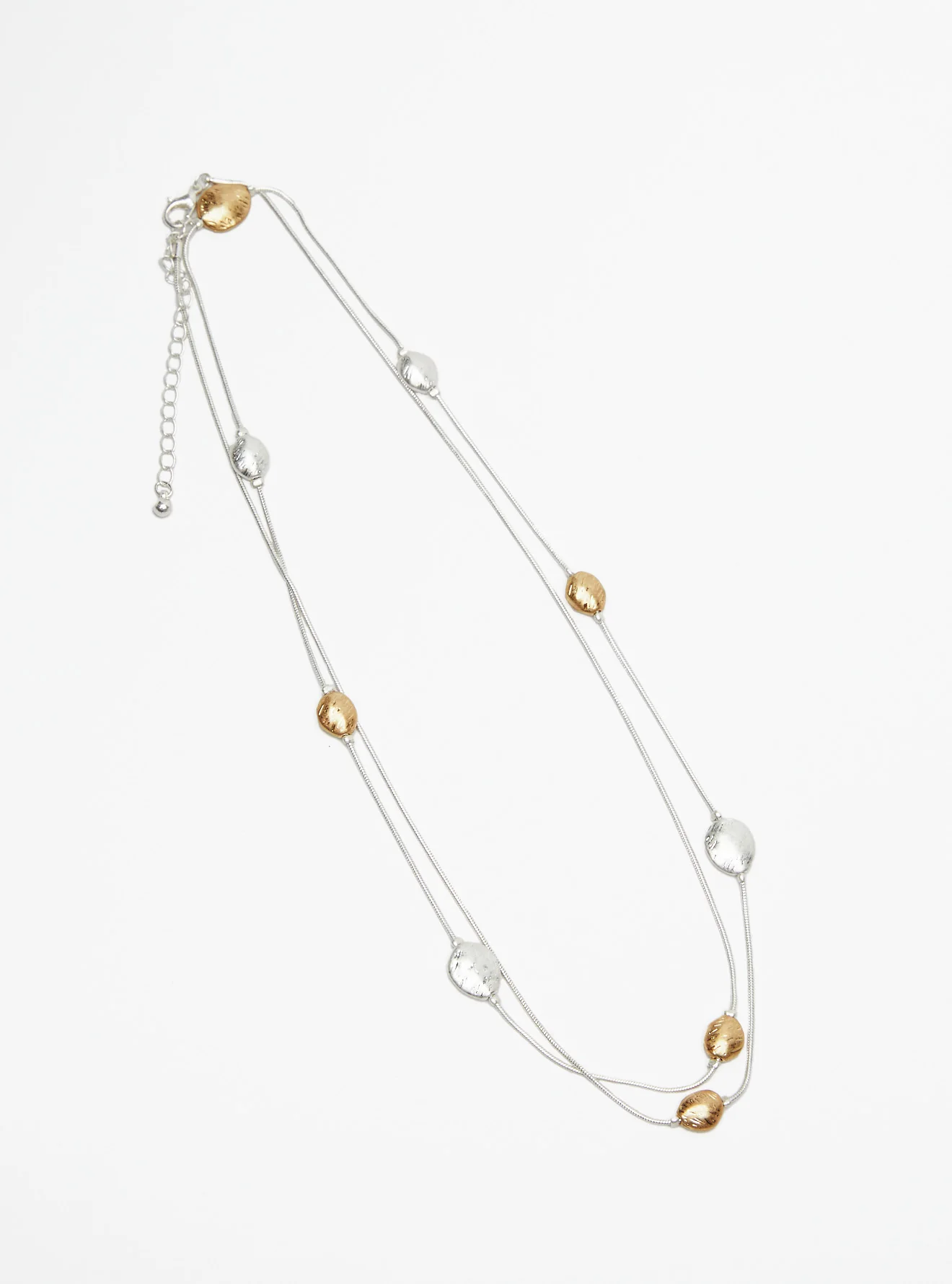 TWO TONE MULTI DISC NECKLACE - Image 3